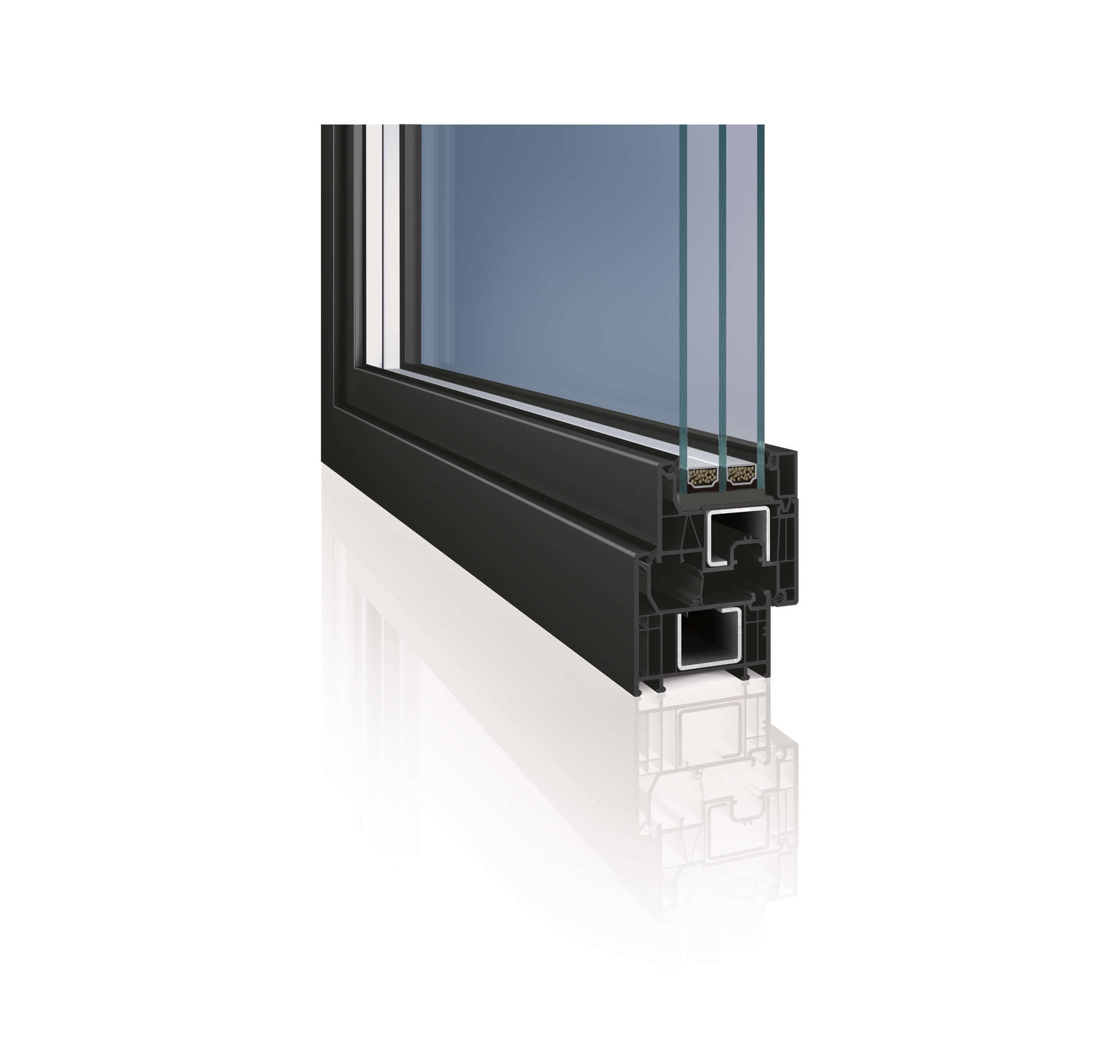 Matné farby a metalické odlesky: Spoznajte trendy v laminácii okien LP1 ZP1 GP44 weiss GRAU 1